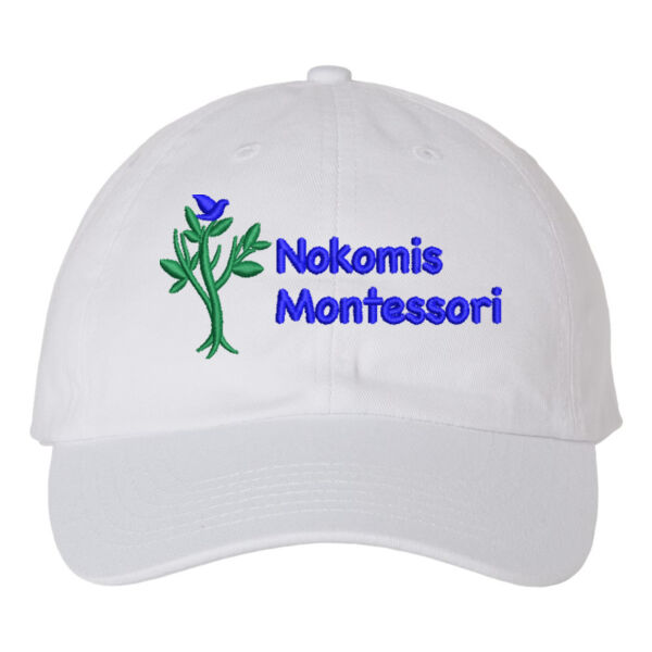 Adult Size - Valucap - Adult Bio-Washed Classic Dad’s Cap - Embroidered Logo Thumbnail