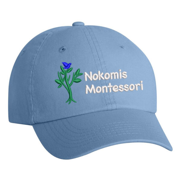 Youth Size - Valucap - Small Fit Bio-Washed Dad's Cap - Embroidered Logo Thumbnail