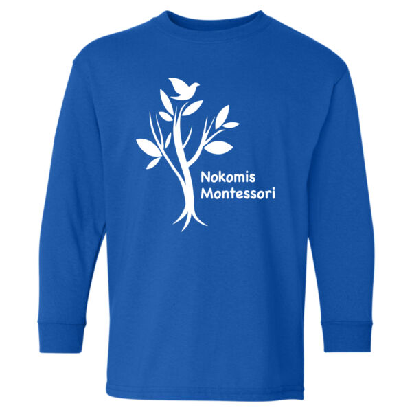 Gildan - Heavy Cotton™ Youth Long Sleeve T-Shirt - Printed Logo Thumbnail