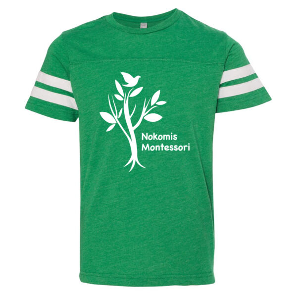 LAT - Youth Football Fine Jersey Tee - Printed Logo Thumbnail