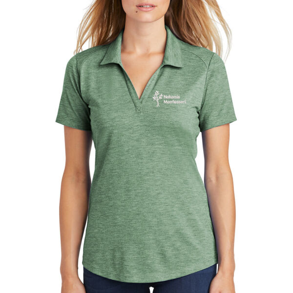Sport-Tek ® Ladies PosiCharge ® Tri-Blend Wicking Polo - Embroidered Logo Thumbnail