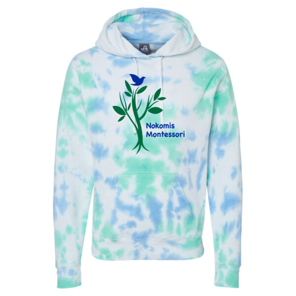 J. America - Tie-Dye Fleece Hooded Sweatshirt - Printed Logo Thumbnail