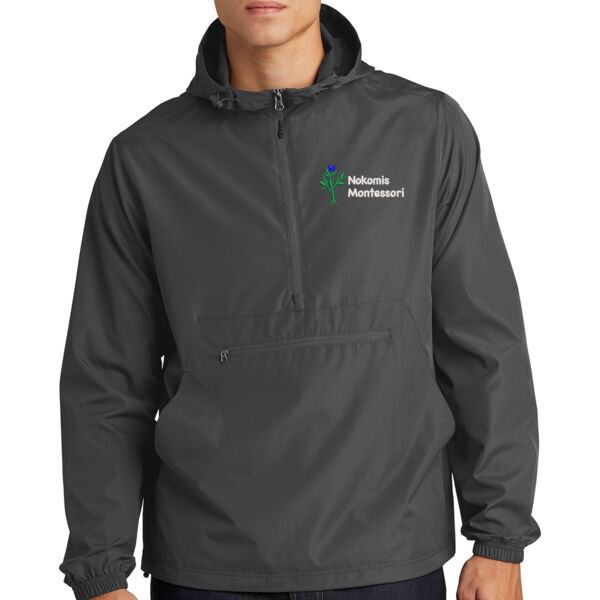 Sport-Tek ® Packable Anorak - Embroidered Logo Thumbnail