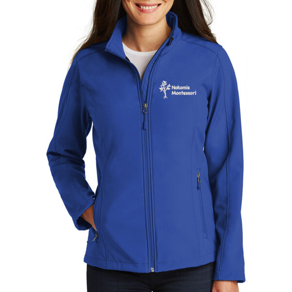 Port Authority® Ladies Core Soft Shell Jacket - Embroidered Logo Thumbnail